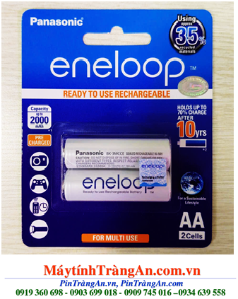 Eneloop BK-3MCCE/2BT; Pin sạc AA1900mAh 1.2v Panasonic Eneloop BK-3MCCE/2BT